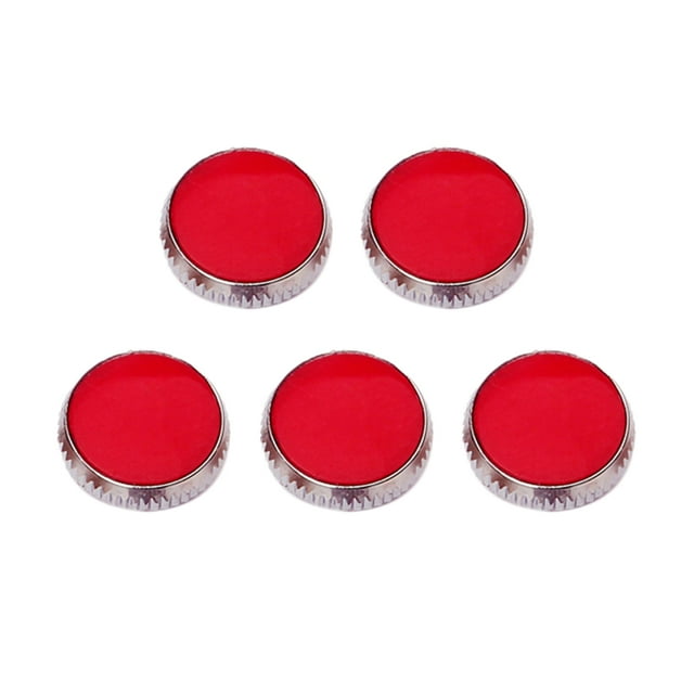 EeaseCA 5pcs Saxophone Finger Buttons Repair Parts Saxophone Replacement Musical Instrument Accessory Decor DIY (Red and Silver)