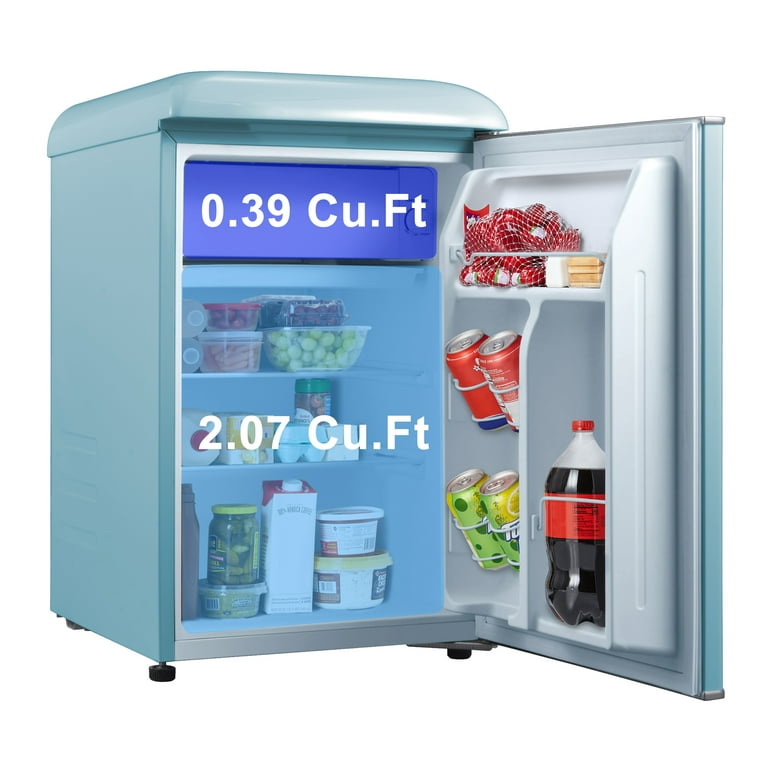 Bodare Retro Mini Fridge with Freezer: 3.2 Cu.Ft Mini Refrigerator with 2  Doors - Small Refrigerator Energy-Saving Compact Refrigerator - Small  Fridge