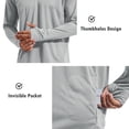 thumbnail image 3 of BALEAF Men's Sun Protection Hoodie Shirt UPF 50+ Long Sleeve UV SPF T-Shirts with Mask Rash Guard Fishing Lightweight Gray Size S, 3 of 6