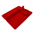 thumbnail image 4 of Monstrate Reposacucharas 2 en 1 Soporte de espátula de silicona Utensilios de cocina Estante de almacenamiento Suministros de herramientas de Cocina y Comedor rojo, 4 of 6