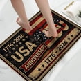 thumbnail image 3 of 250 Anniversary USA Door Mat, 23x16 Inch Patriotic Vintage Flags Stars Anniversary Red Washable Low Profile Back Doormat USA 250th Anniversary Merchandise Entrance Decor, 3 of 5