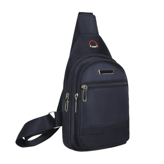 openpig Small Sling Bag for Women Men, Sling Backpack Chest Daypack Crossbody Bag for Travel Outdoor Hiking, Dark Blue