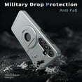 thumbnail image 4 of Allytechgroup Lightweight Case for Samsung Galaxy S22 Plus,Rotatable Ring Kickstand,Sliding Lens Cover,Enhanced Camera & Screen Full Body Protection Shockproof Case for Samsung Galaxy S22 Plus, Gray, 4 of 6