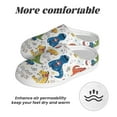 thumbnail image 6 of Wukai Dinosaur Print Women's Indoor Bedroom Slipper Slip On Shoes, Unisex House Shoes with Anti-Skid Sole for Men, Gift for Women Men-13, 6 of 7