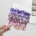 thumbnail image 4 of Herbert Women's Satin Scrunchies Hair Ties Set, High Elasticity Ponytail Holders for Thick Hair, 6-Piece Assorted Colors,3, 4 of 17