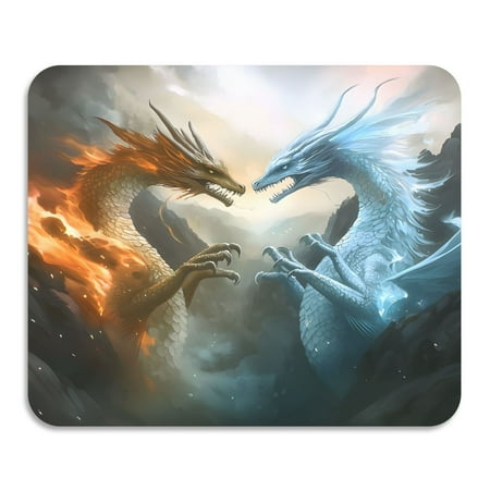 

ALAZA Dish Drying Mat for Kitchen Dragons Counter Absorbent Draining Pad 23.6 x19.7