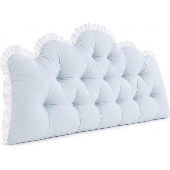 Dorm headboard pillow, Backrest Support Cushion | Luxurious Long Reading Rectangular Headboard Pillow, Soft for Sitting Up Reading in Bed