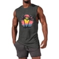 thumbnail image 2 of Cmfcve Men's Summer Tank Top Crew Neck Sleeveless Graphic Tees Breathable Elastic Hawaiian Tank Top, 2 of 5