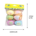 thumbnail image 3 of HongHeng Easter Hanging Eggs Colorful Plastic Easter Eggs Easter Hanging Ornaments Easter Decoration Set of 6, 3 of 7