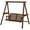 Carbonized, variant on Resenkos 2-Seat Swing Chair With Stand, Carbonized, Outdoor Relaxation, Garden, Fir Wood， Carbonized