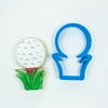 Frosted Cookie Cutters Golf Ball on Tee Cookie Cutter (Standard - 3.5 in)