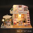 thumbnail image 2 of Casa de muñecas hecha a mano madera Flash Loft DIY casa juguete miniatura regalo de cumpleaños, 2 of 6
