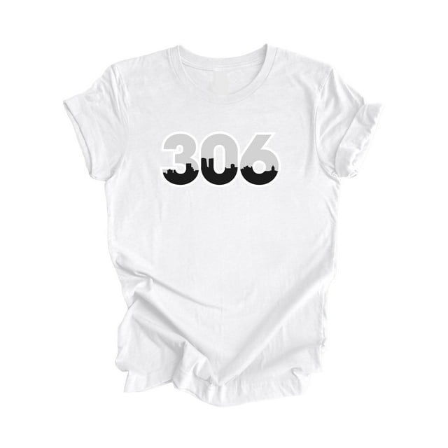 306 Regina Saskatchewan Canada Code Régional Skyline de la Ville Cadeau - T-Shirt Unisexe - Inspired X