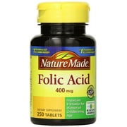 Nature Made Folic Acid 400 mcg 250 Count 4 pack