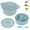 Blue, variant on 42oz Microwave Steamer with Handle and Lid Microwave Silicone Steamer 3 Compartment Oven Dishwasher Safe for Vegetable Fish Baby Food Microwave Pot,Beige