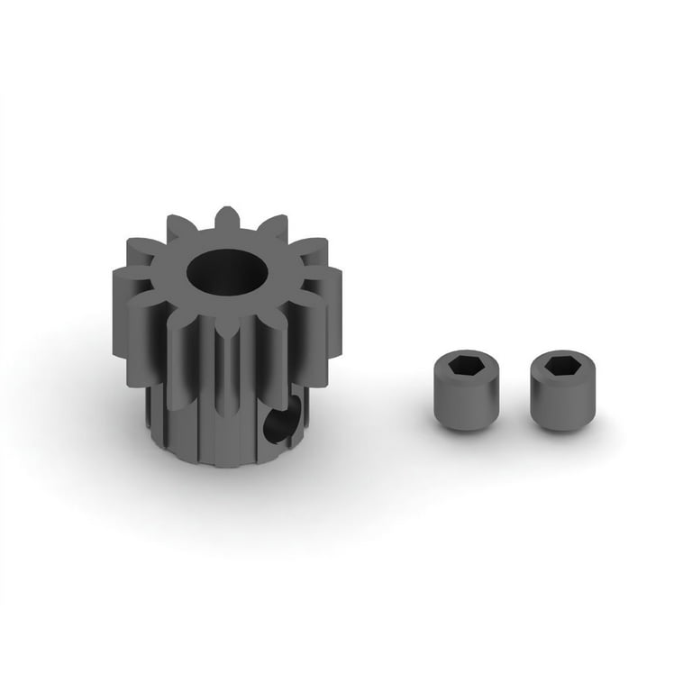 ARRMA Steel Pinion Gear 12T Mod1 5mm Shaft - Super Tough RC Pinion For Extreme Durability (ARAC7600)