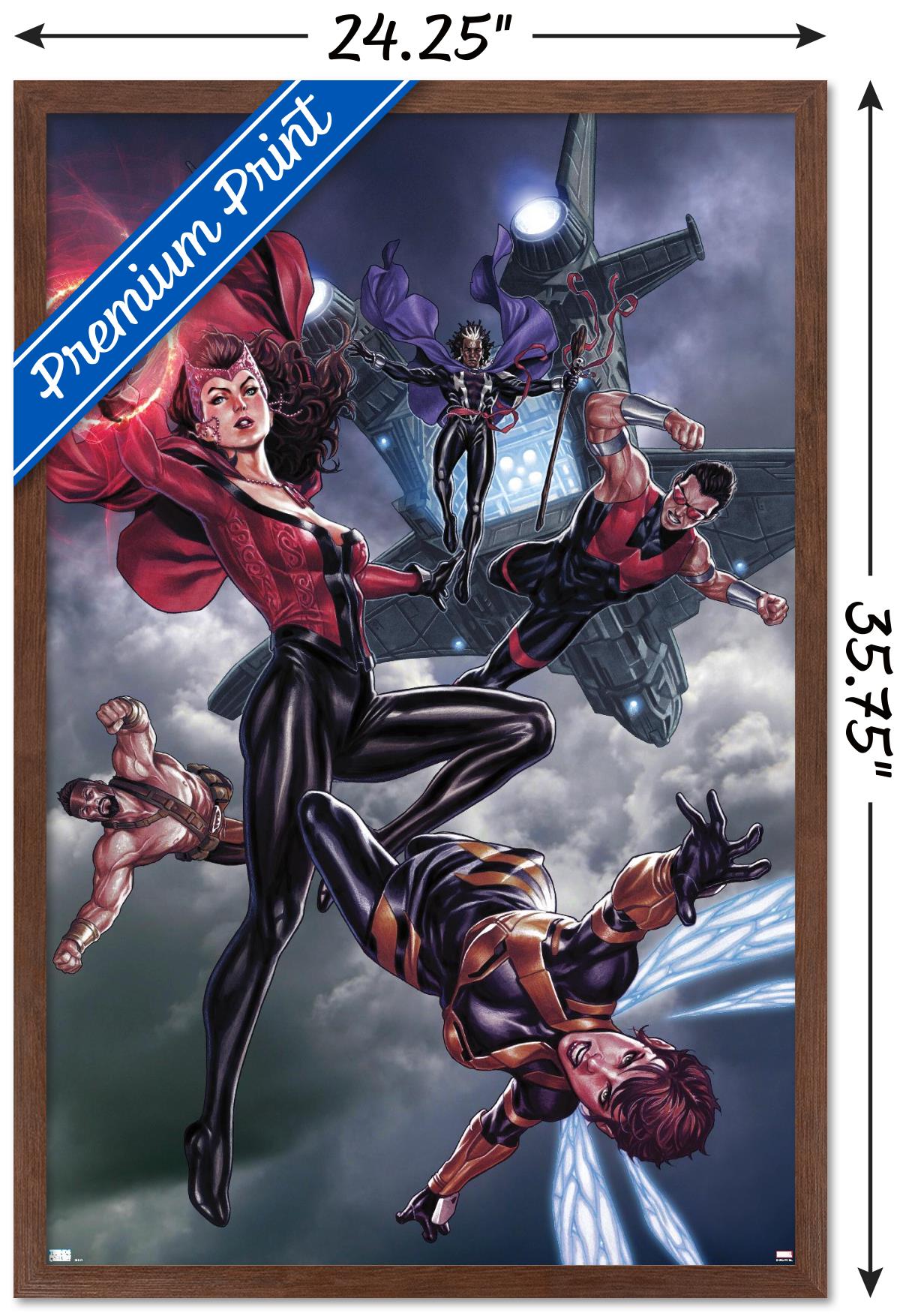 Marvel Comics - Scarlet Witch - Avengers #680 Wall Poster, 22.375" x 34", Framed