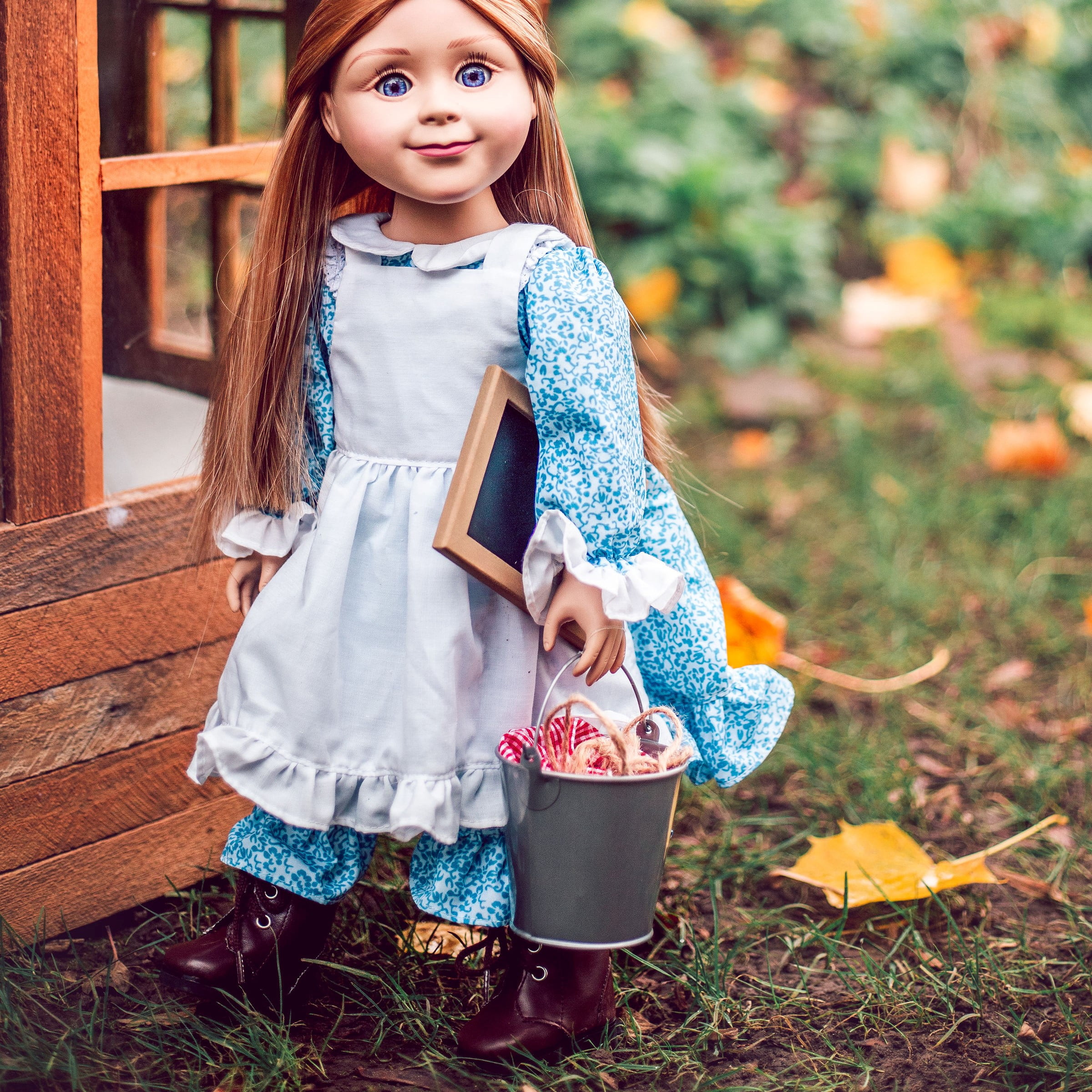The Queen's Treasures 18 inch Doll Accessories, Little House on the Prairie 18 inch 8 Piece Doll School Lunch & Accessory Set, Compatible for Use with American Girl Dolls