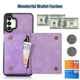 thumbnail image 3 of ELEHOLD Stylish Wallet Case for Samsung Galaxy A13 4G/5G,Flip Card Slots Diamond Bling Sparkle Design RFID Blocking Detachable Shoulder Strap for Girls Women Purse Case,Purple, 3 of 7
