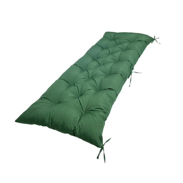 Cojín para Banco de Jardín, Cojín para Patio, Suave Y Cómodo, con Almohadilla de Asiento de Algodón PP, Rectangular, para Sofá, Tumbona, Silla de Verde