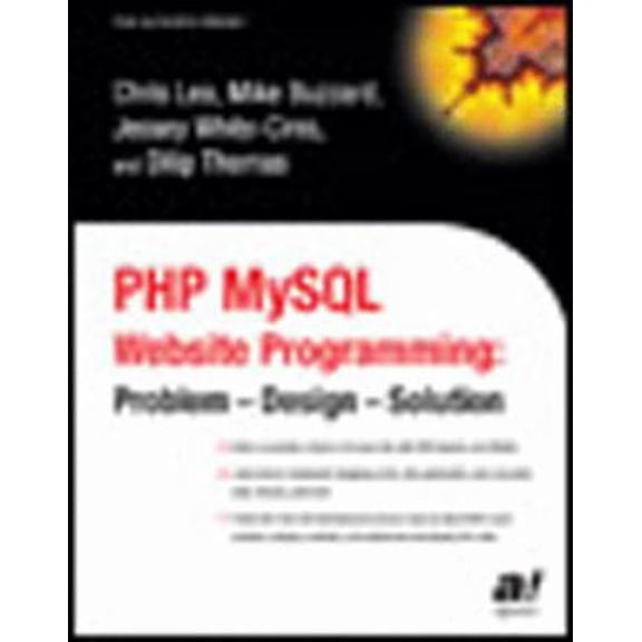 Pre-Owned PHP MySQL Website Programming: Problem - Design - Solution (Paperback) 159059150X 9781590591505