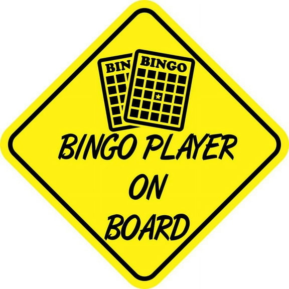 5in x 5in Bingo Player On Board Magnet