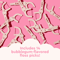 thumbnail image 3 of RADIUS EcoFlex Kids Floss Pick Starter Kit, Sustainable Compostable Dental Flossers for Small Mouths, BPA-Free & Non-Toxic, 14 CT Refills + 1 Reusable Handle, Hot Pink, Pack of 1, 3 of 10