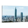 thumbnail image 1 of ARTCANVAS Taipei Taiwan Skyline Canvas Art Print - Size: 40" x 26" (1.50" Deep), 1 of 9