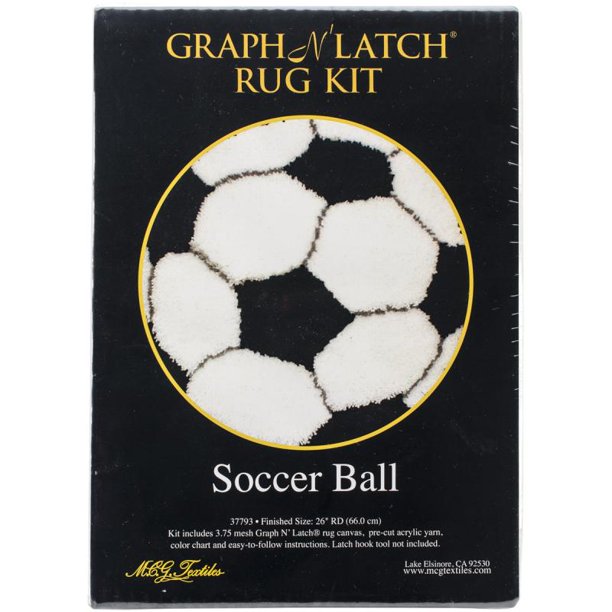 Latch Hook Kit 26" RoundSoccer Ball