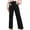 Black, variant on FAIWAD Women Corduroy Pants Vintage Button Down Wide Leg Pants with Pockets Casual Business Dress Work Trousers