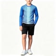 thumbnail image 5 of Kids Goalkeeper Uniform, Multicolor Long Sleeve Football Training Set, Soccer Goalie Jersey & Pants For Boys & Girls Sky Blue 11-12 Years, 5 of 6