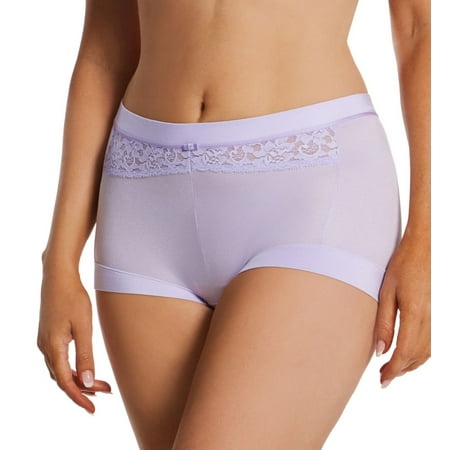 Women s Maidenform 40774 Dream Microfiber Boyshort Panty (Misty Lilac 6)