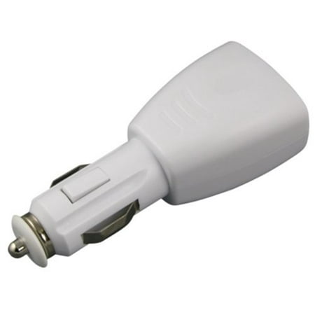 2-Port USB Car Cigarette Lighter Adapter - White (Best Usb Lighter Review)