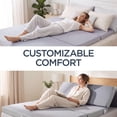 thumbnail image 3 of Best Choice Products 4in Thick Folding Portable Full Tri-Fold Mattress w/ Carry Case, Washable Cover - Gray, 3 of 7