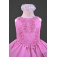 thumbnail image 5 of Baby Toddler Girl Glitz Pageant Flower Girl Formal Dress Fuchsia 1 2 3 4 5 6 7, 5 of 10