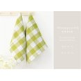 thumbnail image 5 of PurpleEssences Waffle Weave Check Plaid Kitchen Towels, 100% Cotton, 15x25, 4-Pack, Lemon Green/White, 5 of 6