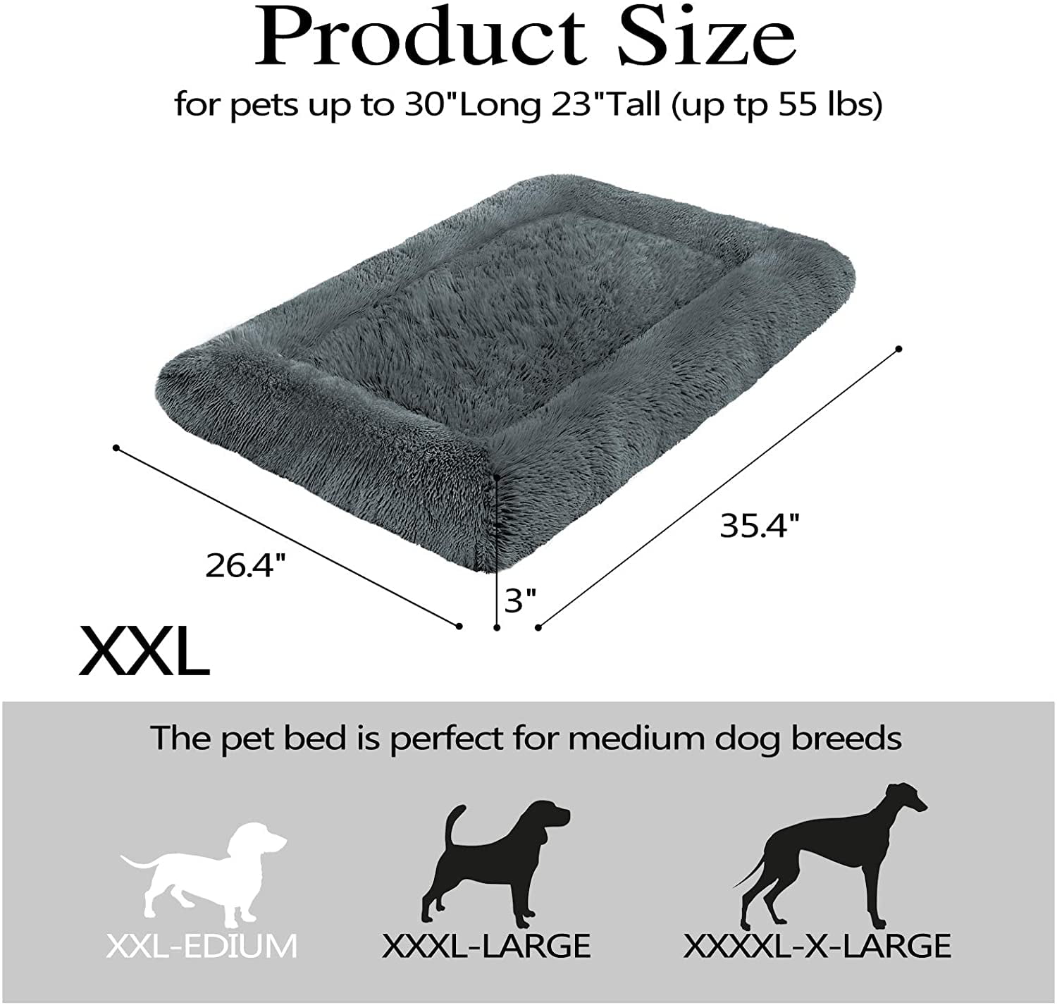 New Rectangle Bowknot Pets Bed for Small Medium Sized Dogs Cats Washable 