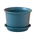 thumbnail image 2 of Bobasndm 1 Pack Planter Pots with Tray, Modern Indoor Outdoor Plastic Planter Pots for Small Plants Succulent Nursery Orchid Home Office Decor Gardening, 2 of 9