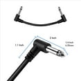 thumbnail image 4 of 2X Cable de Guitarra Sin Ruido de 6 Pulgadas, Cables de Pedal de Guitarra de 1/4 Pulgadas, Cables de de Pedal de Efectos de Instrumento para Guitarra/Pedal de Bajo, 4 of 4