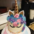 thumbnail image 3 of Adornos para tartas de arcoíris, para baby shower de niña, primer cumpleaños, decoración DIY, envoltorio para cupcakes para niños, suministros para fiestas temáticas de unicornio y bodas, 3 of 5