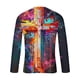 thumbnail image 4 of Amzcrzy - Sudadera Para Hombre, Informal, Cuello Redondo, Manga Larga, Camiseta Estampada, Blusa, Multicolor, 5Xl, 4 of 5