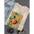 thumbnail image 3 of Palm Tree Chart. T-Shirt Women -Vision Studio Designs, Female Large, 3 of 4