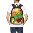 thumbnail image 3 of Disketp Cool Dinosaur Playing Guitar Mochila Minimalista de Gran Capacidad, Mochila de Viaje para Escuela, Trabajo o Uso Diario, 3 of 5