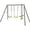 Green, variant on CIPACHO 150" Metal Kids Swing Set, Play Equipment for Indoor Outdoor Gift for Age 3+, Blue