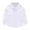 White, variant on ShiShine Toddler Boys Button Down Dress Shirts Solid Color Long Sleeve Turndown Collar Shirt Blouses Size 2-15T