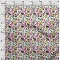 thumbnail image 3 of oneOone Cotton Poplin Twill White Fabric Asian Japanese Floral Fabric For Sewing Printed Craft Fabric By The Yard 56 Inch Wide, 3 of 4