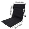 thumbnail image 4 of Portable Camping Chair, Foldable Outdoor Camping Backrest, Lightweight Beach Chair with Backpacking, Portable Leisure Chair, Cushion Seat, Folding Camping Chair, 38x39cm, 4 of 5