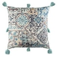 thumbnail image 3 of SAFAVIEH Branda Paisley 16" x 16" Plush Pillow with Fringe, Multi, 3 of 5