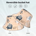 thumbnail image 5 of Naloa Cute Ink Drawn Elephants Reflective Double-Sided Bucket Hat, Sun Hat, Soft and Breathable for Gardening, Beaching, Camping, Hiking, Fishing, 5 of 9