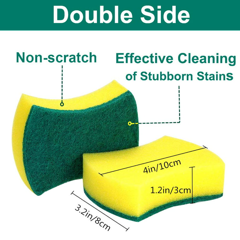  1 Pieces of Smiley Magic Sponge Scrub Sponges Tableware  Scrubbers Car Cup Cleaning Strong Decontamination Scouring Pad Loofah Type  Kitchen Cleaning Sponges Non-Scratch for Dish : Health & Household